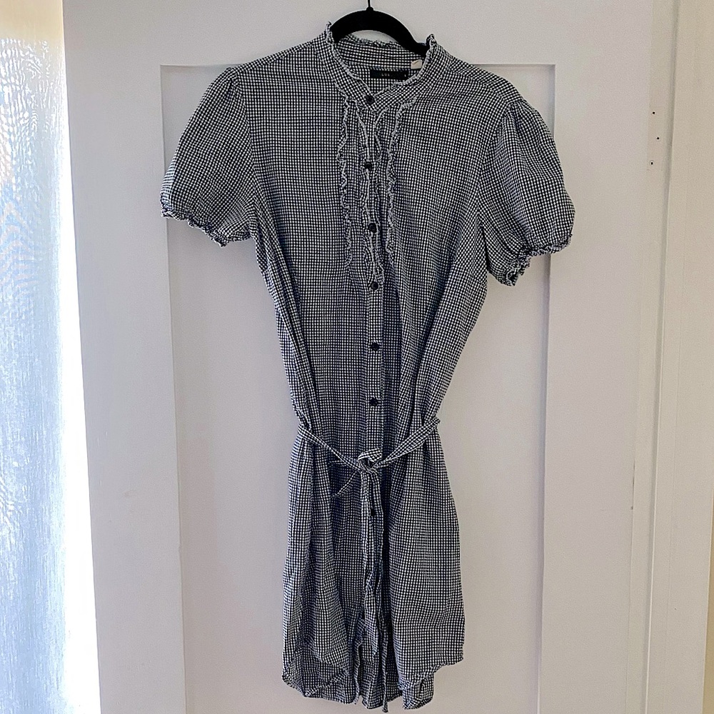 LUX at Urban Outfitters | Gingham Shirt Dress